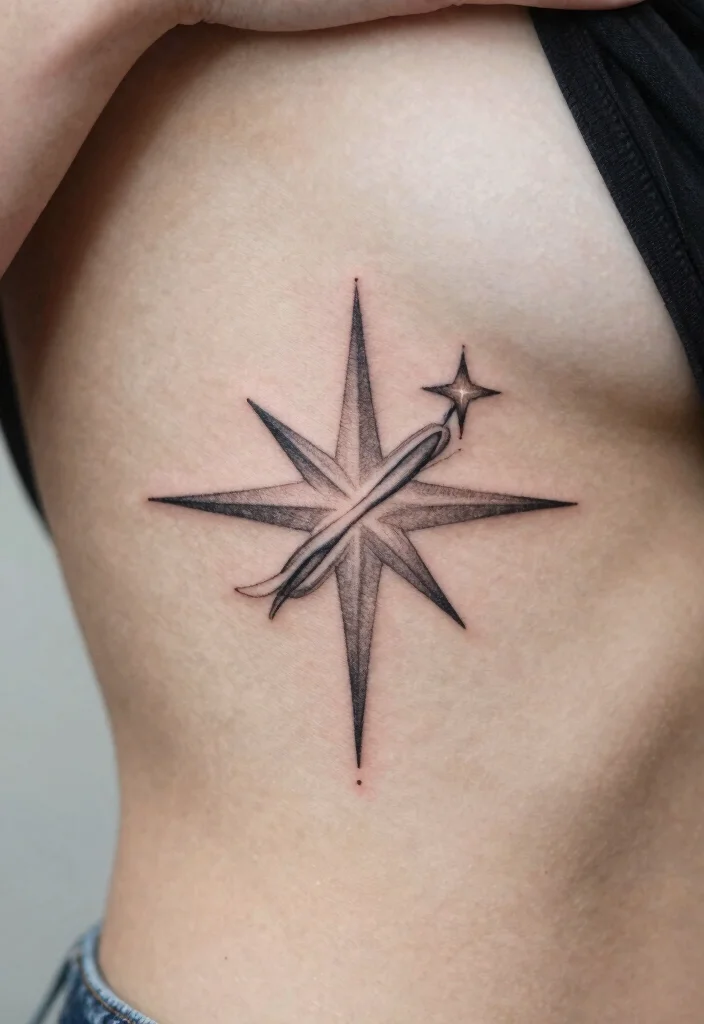 14 Simple Star Tattoo Ideas With Clean Minimal Style - 14. Forever Star Tattoos 1