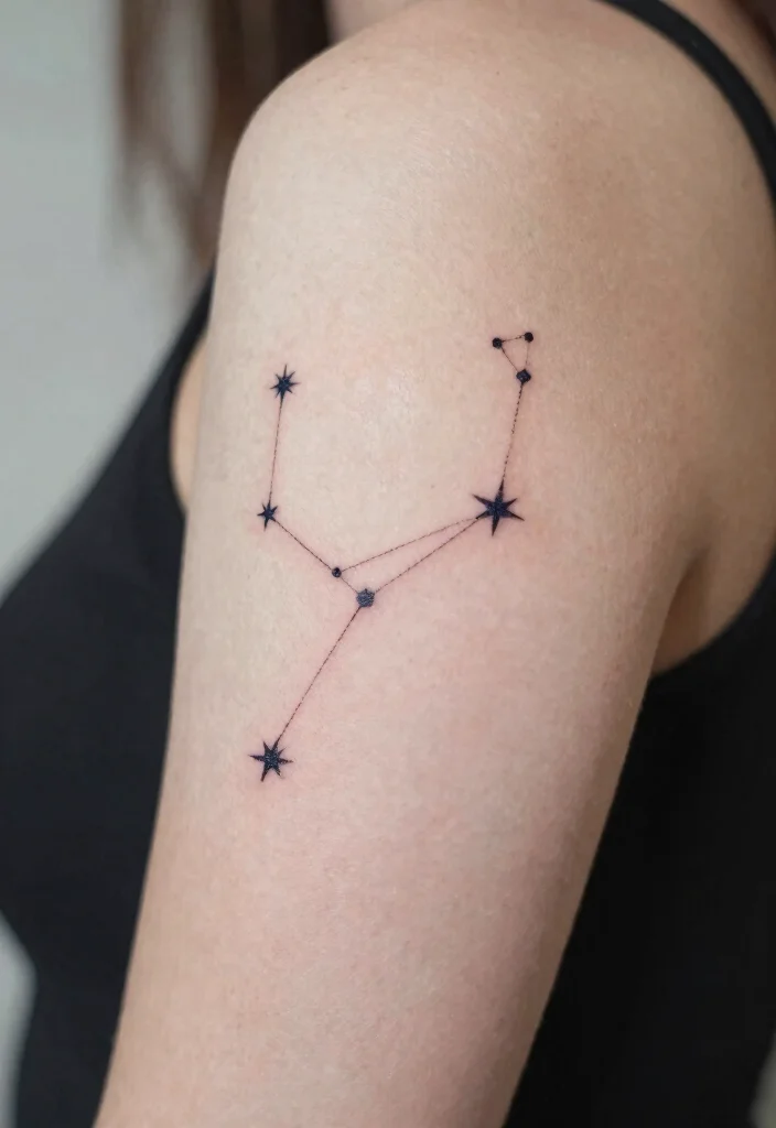 14 Simple Star Tattoo Ideas With Clean Minimal Style - 3. Constellation Tattoos 1