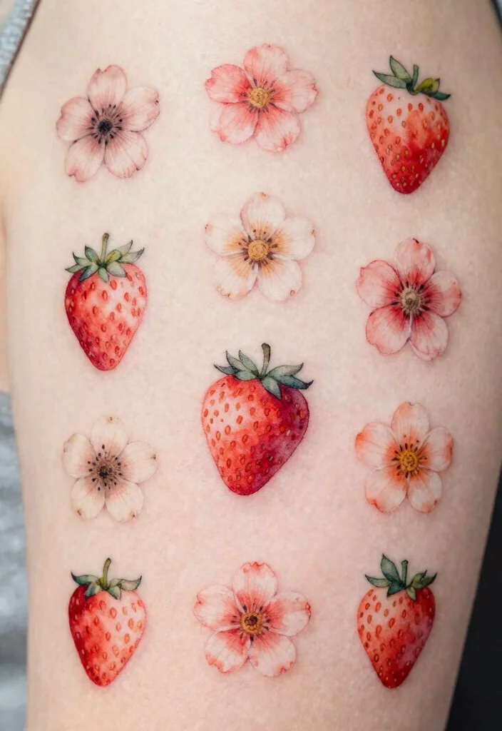 14 Strawberry Flower Tattoo Ideas With Sweet Charm - Conclusion 1