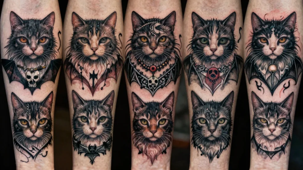 15 Creepy Cat Tattoo Ideas With Dark Aesthetic