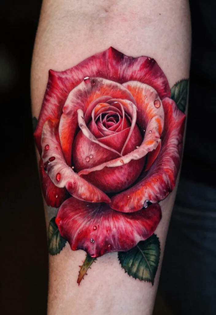 15 Rose Tattoo Unterarm Ideas With Classic Edge 25 15 Rose Tattoo Unterarm Ideas With Classic Edge - 5. Realistic Rose 1
