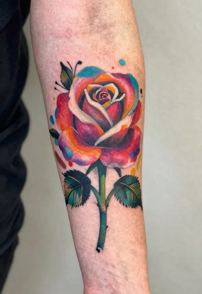 15 Rose Tattoo Unterarm Ideas With Classic Edge 39 15 Rose Tattoo Unterarm Ideas With Classic Edge - 9. Abstract Rose 1