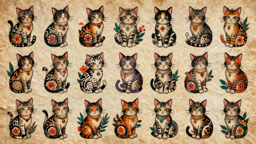 15 Traditional Cat Tattoo Ideas With Vintage Charm