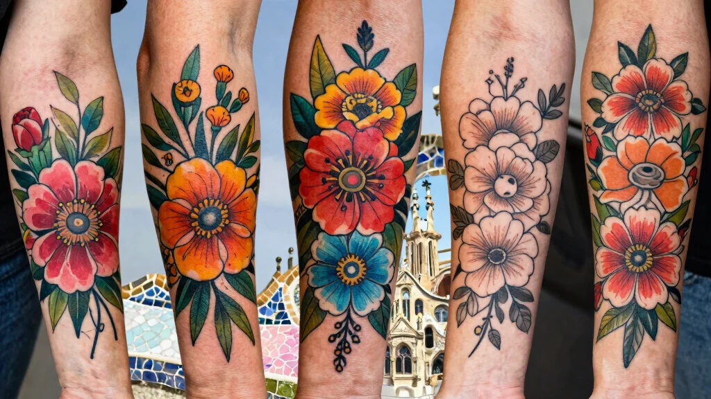 16 Barcelona Flower Tattoo Ideas With Artistic Flair