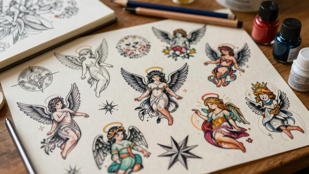 16 Female Angel Tattoo Ideas With Graceful Power