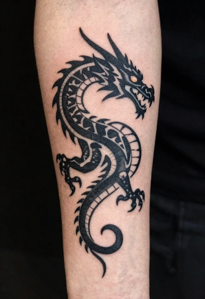 16 Japanese Tattoo Art Dragon Ideas With Traditional Power 41 16 Japanese Tattoo Art Dragon Ideas With Traditional Power - 11. The Tribal Dragon 1