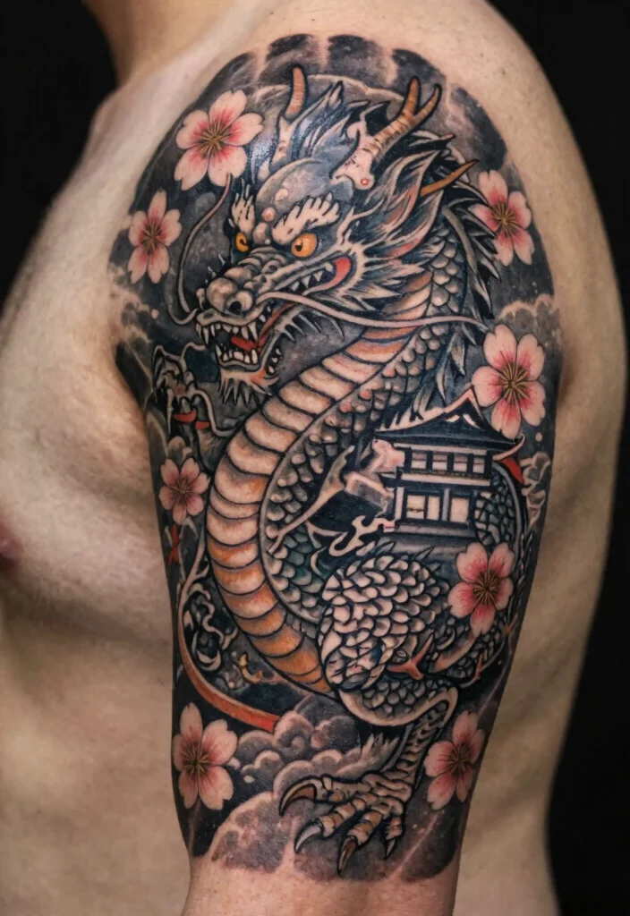 16 Japanese Tattoo Art Dragon Ideas With Traditional Power 5 16 Japanese Tattoo Art Dragon Ideas With Traditional Power - 5. The Guardian Dragon 1