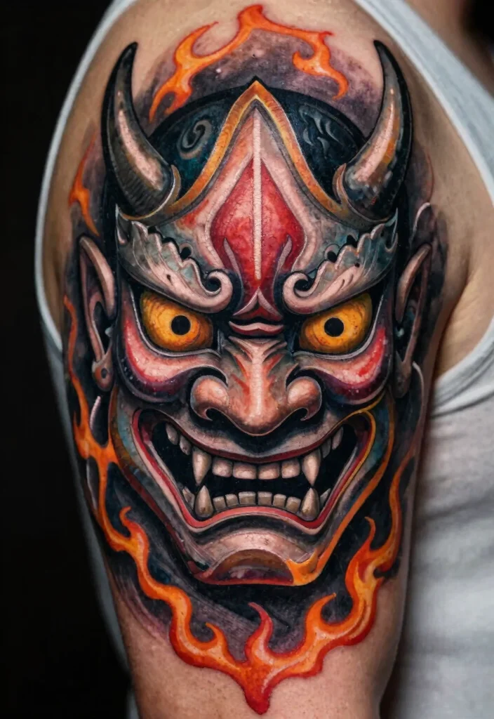 16 Japanese Tattoo Art Dragon Ideas With Traditional Power 29 16 Japanese Tattoo Art Dragon Ideas With Traditional Power - 9. The Dragon Mask 1