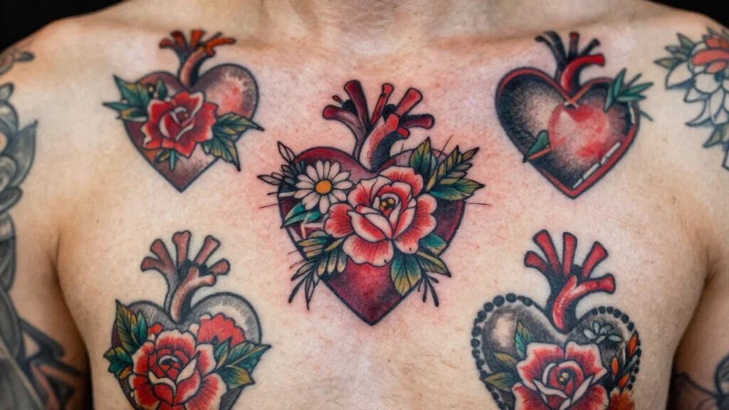 16 Traditional Tattoo Heart Ideas With Classic Ink Vibes