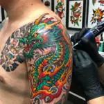 17 Dragon Shoulder Tattoo Ideas With Dynamic Motion