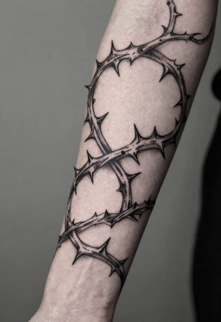 17 Gothic Arm Tattoo Ideas With Dark Elegance 25 17 Gothic Arm Tattoo Ideas With Dark Elegance - 5. Gothic Thorns 1