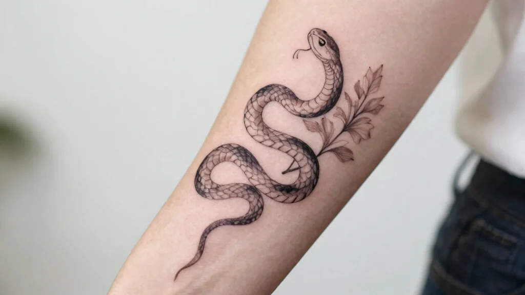 17 Pretty Snake Tattoo Ideas With Elegant Curves