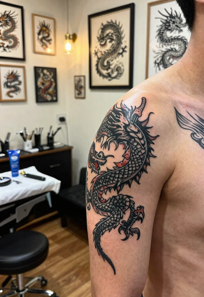 17 Red and Black Dragon Tattoo Ideas With Intense Dual Tone 68 17 Red and Black Dragon Tattoo Ideas With Intense Dual Tone - Conclusion 1
