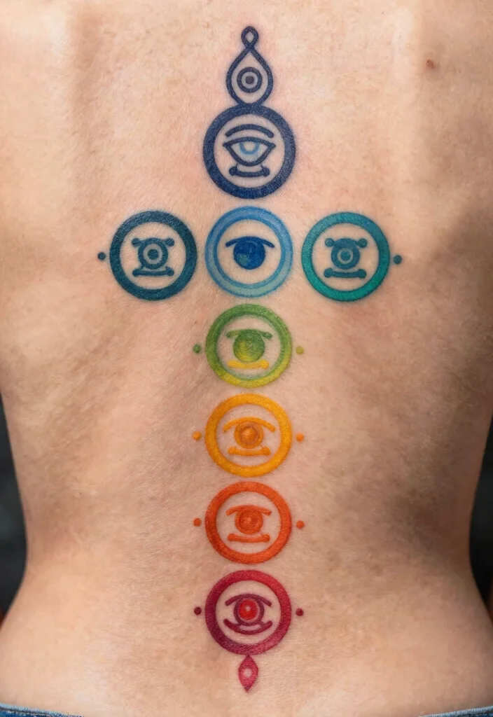 17 Third Eye Tattoo Ideas With Mystical Energy - 6. Chakra Connection 1