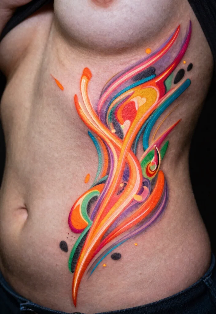 18 Cybersigilism Tattoo Stomach Ideas With Futuristic Edge 26 18 Cybersigilism Tattoo Stomach Ideas With Futuristic Edge - 6. Neon Glow Tattoos 1