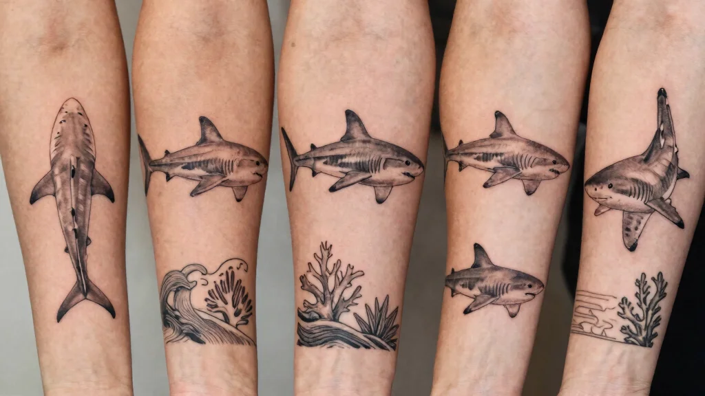 18 Fine Line Shark Tattoo Ideas With Minimal Precision