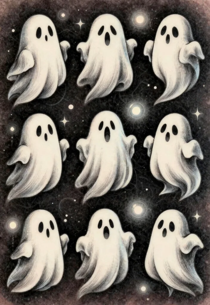 18 Friday the 13th Tattoo Flash Sheet Ideas With Spooky Vibes 4 18 Friday the 13th Tattoo Flash Sheet Ideas With Spooky Vibes - 4. Spooky Ghosts and Spirits 1