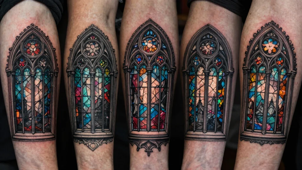 18 Gothic Windows Tattoo Ideas With Dark Romantic Vibes