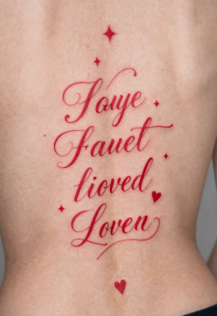 18 Red Spine Tattoo Ideas That Make a Dramatic Statement 25 18 Red Spine Tattoo Ideas That Make a Dramatic Statement - 5. Inspirational Quotes 1