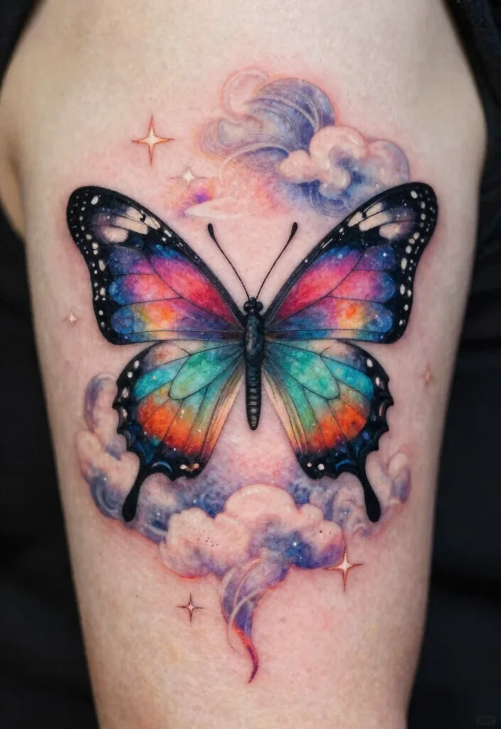 18 Unique Butterfly Tattoo Designs Ideas That Truly Stand Out - 10. Fantasy Elements 1