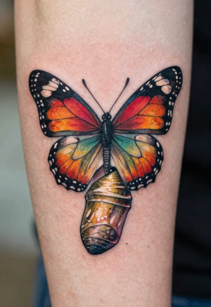 18 Unique Butterfly Tattoo Designs Ideas That Truly Stand Out - 11. The Story of Change 1