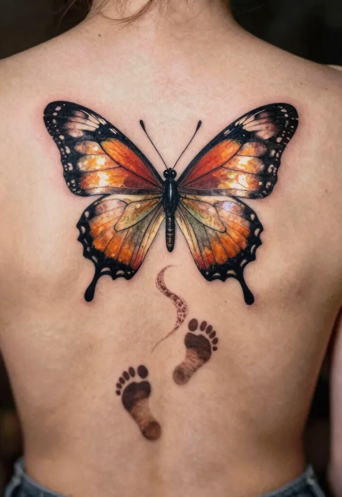 18 Unique Butterfly Tattoo Designs Ideas That Truly Stand Out - 16. The Journey of Life 1