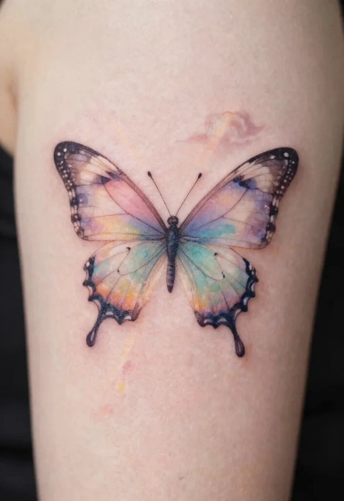 18 Unique Butterfly Tattoo Designs Ideas That Truly Stand Out - 17. Ethereal Beauty 1