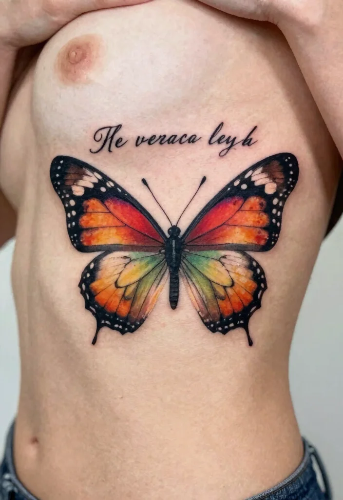 18 Unique Butterfly Tattoo Designs Ideas That Truly Stand Out - 18. Inspirational Quotes 1