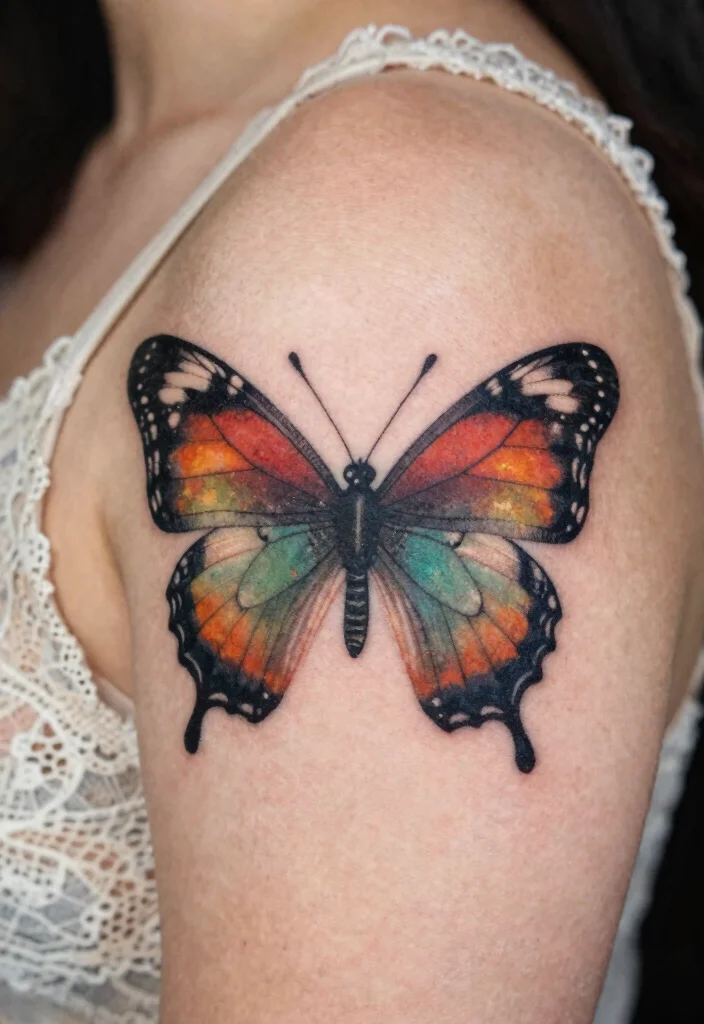 18 Unique Butterfly Tattoo Designs Ideas That Truly Stand Out - 6. Vintage Vibe 1